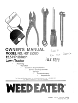 Weed Eater 160867 User manual