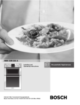 Bosch Appliances HBN 43M 550 A User manual