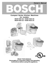 Bosch Appliances MUM 4420 UC User manual