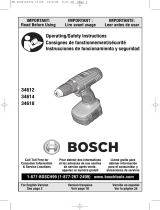 Bosch 34612 User manual