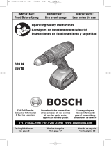 Bosch 36618 User manual