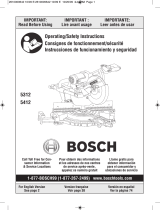 Bosch 5412L User manual