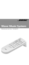 Bose® WAVE III REMOTE User manual