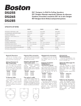 Boston Acoustics DSI255 User manual