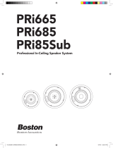 Boston Acoustics PRI665 User manual