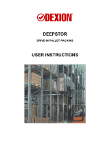Dexion DEEPSTOR DEIVE-IN PALLET RACKING User manual