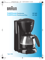 Braun CafHouse PurAroma KF 520 User manual