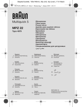 Braun MPZ 22 User manual