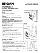 Broan Wall Heaters 9815WH SERIES User manual
