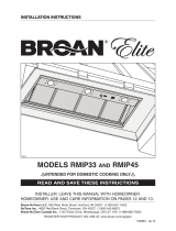 Broan RMIP45 User manual