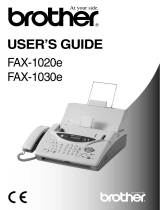 Brother FAX-1020E User manual