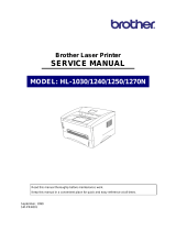 Brother 1250 User manual