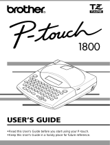 Brother 1800 User manual