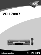 Philips VCR VR 170/07 User manual