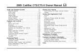 Cadillac 2009 CTS User manual