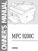 Brother 9200c User manual