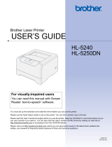 Brother HL-5250DN User manual