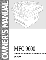 Brother MFC 9600 User manual