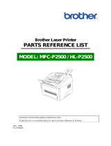 Brother HL-P2500 User manual
