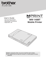 Brother MW-140BT User manual