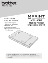 Brother MW-140BT User manual