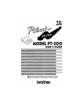 Brother PT-300 User manual