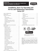 Bryant start--up operating and service and User manual