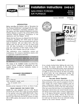 Bryant 394B User manual