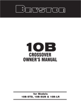 Bryston 10B-STD User manual
