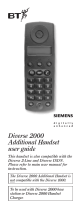 BT Diverse 2000 Additional Handset Owner's manual