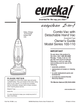 Eureka 100-110 User manual