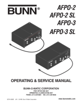 Bunn AFPO-3 User manual