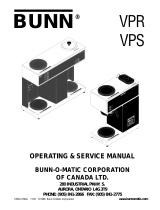 Bunn VPR User manual