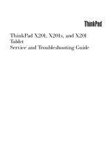 Lenovo ThinkPad X201 Tablet User manual