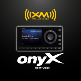 XM Satellite Radio Onyx User manual