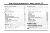 Cadillac 2006 Escalade EXT User manual