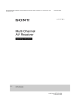 Sony STR-DN1030 User manual