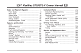 Cadillac STS User manual