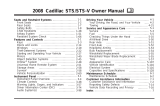 Cadillac STS User manual