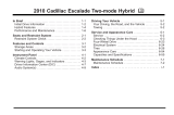 Cadillac 2010 Escalade Hybrid User manual
