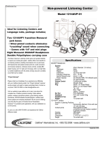 Califone 1214AVP-01 User manual