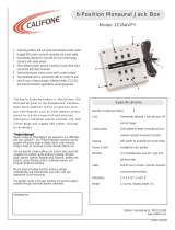 Califone 1216AVPY User manual