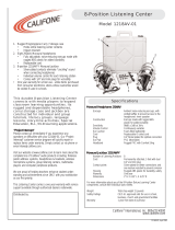Califone 1218AV-01 User manual