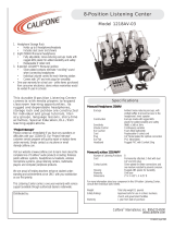 Califone 1218AV-03 User manual