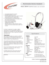 Califone 3064AV User manual