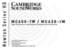 Cambridge SoundWorks MC630-IW User manual