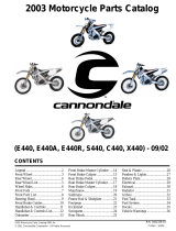 Cannondale X440 User manual