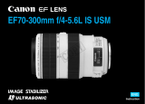 Canon ef lens ef70-300mm f-4-5.6l is usm User manual