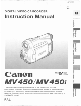 Canon MV450i User manual