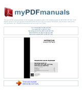 Hitachi 51F710A User manual